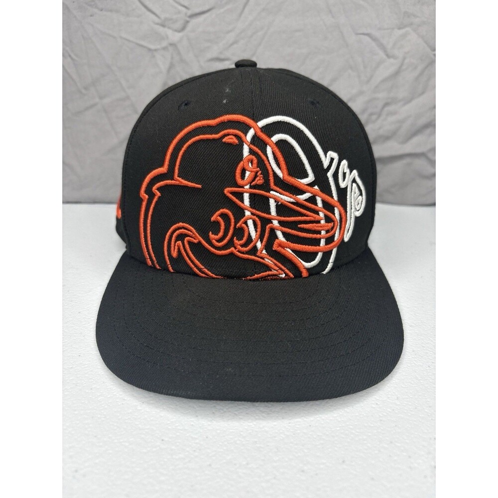 Baltimore Orioles New Era Black Game Day Overlap 59FIFTY Fitted Hat 8 MLB Cap